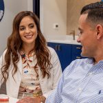 Dr. Ortiz talking to an orthodontic patient