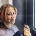 teen with clear aligners, clear aligners for students